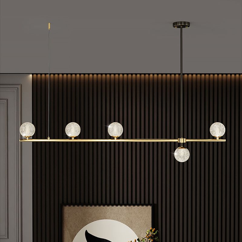 Fixes d'éclairage de l'île en acrylique Globe