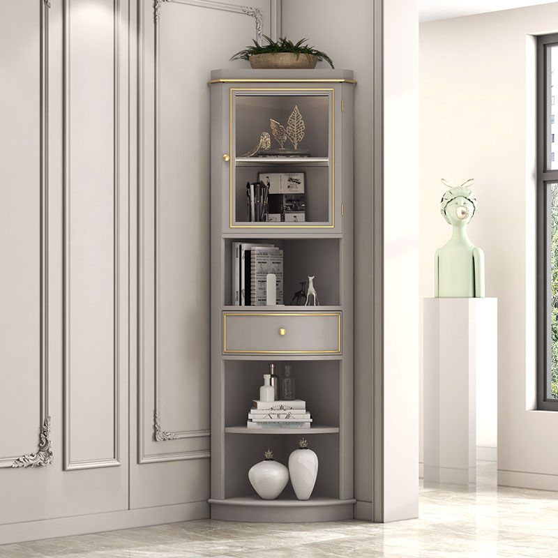 Modern Stain Resistant Chest Solid Wood Side Cabinet with Drawer