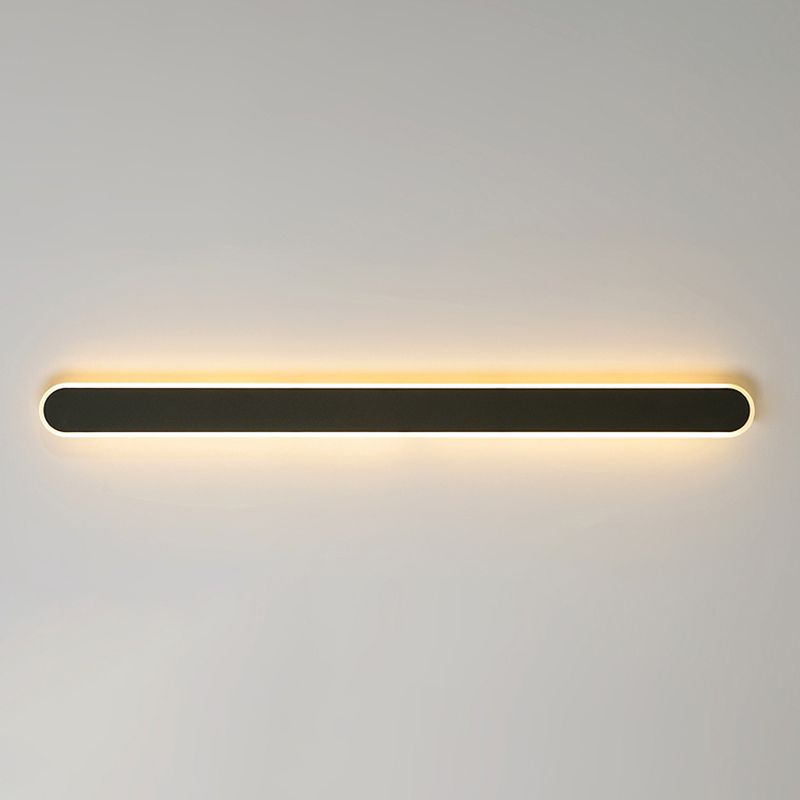 Metal Straight Wall Light Nordic Style 1 Light LED Wall Sconce for Living Room