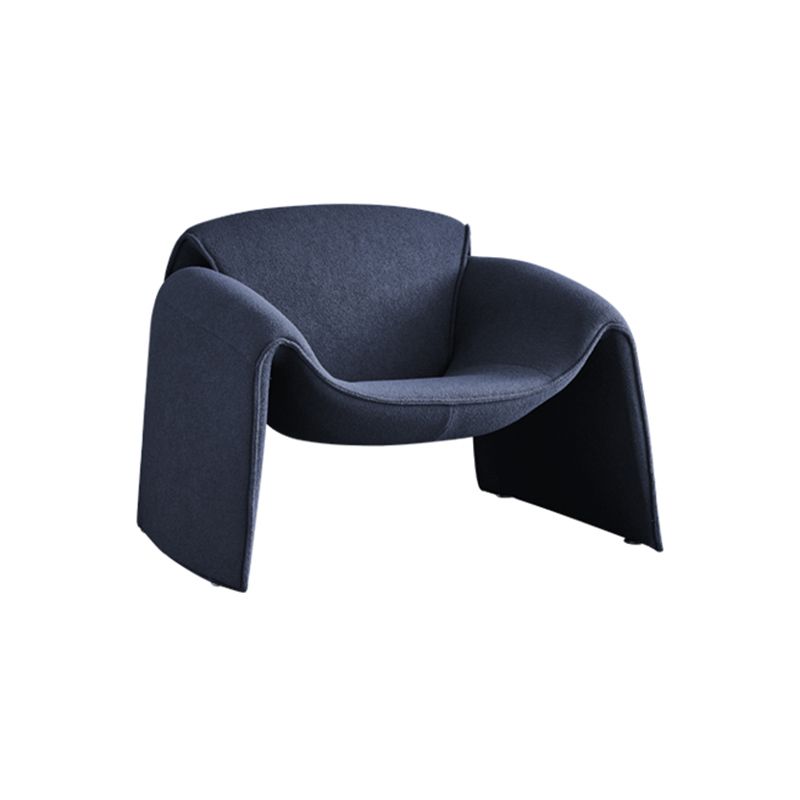 Contemporary 31.49" Wide Solid Color Fixed Back Back Sponge Arm Chair