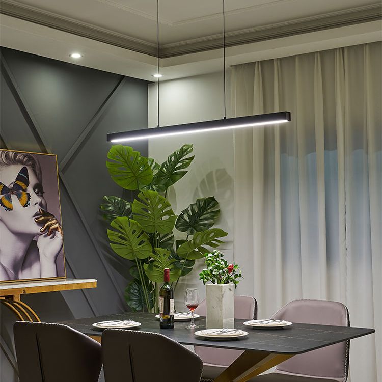 Gerade Form Island Light Modern 1 leichte LED Hängende Licht für Wohnzimmer