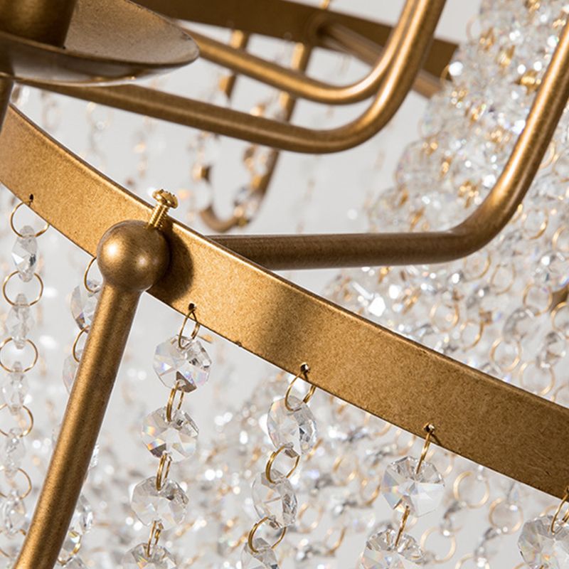 Luminaires de lustre en métal de style américain