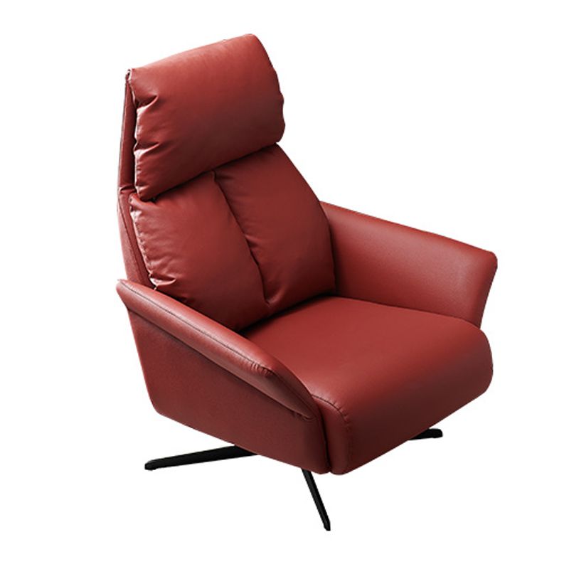 Solid Color Swivel Chair with Black Legs Arms Included Room Chair for Living Room