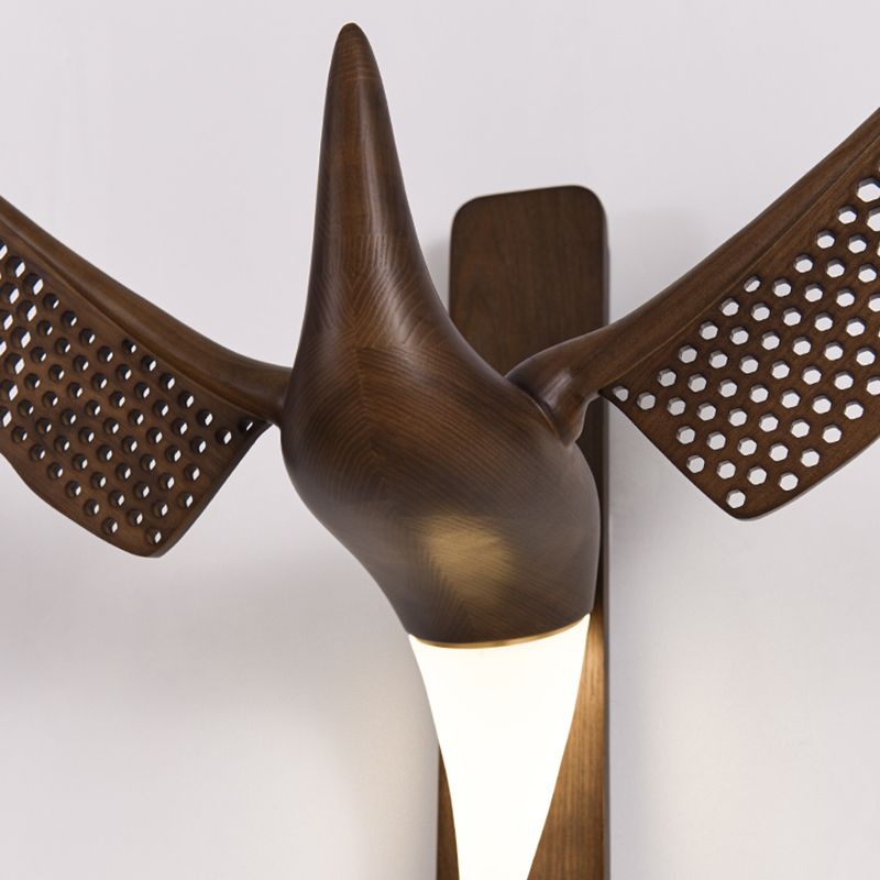 Lámpara de pared en forma de gaviota de estilo diseñador 1 Luz de la sala de estar de la sala de estar Luz montada en la pared