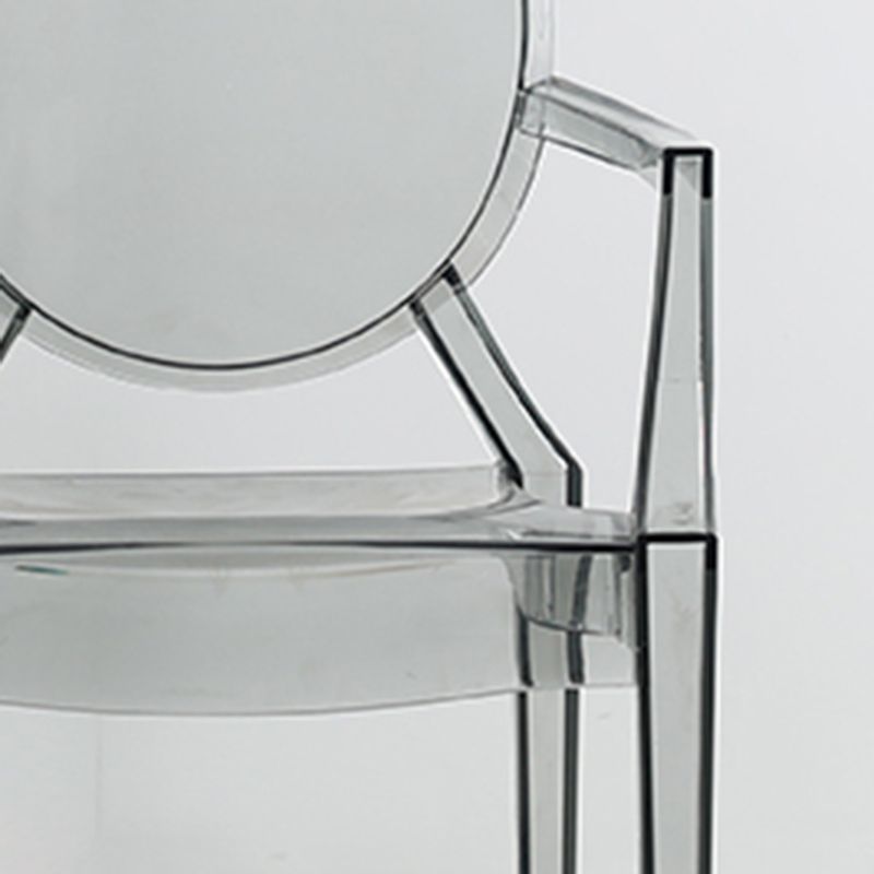 Silla de comedor de plástico de estilo nórdico, sillón de comedor apilable para uso en restaurantes