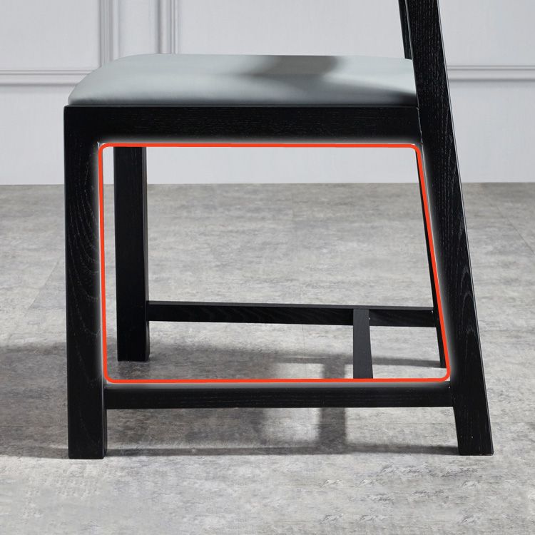 Contemporary Dining Room Dining Chairs Armless Solid Wood Kitchen Chairs