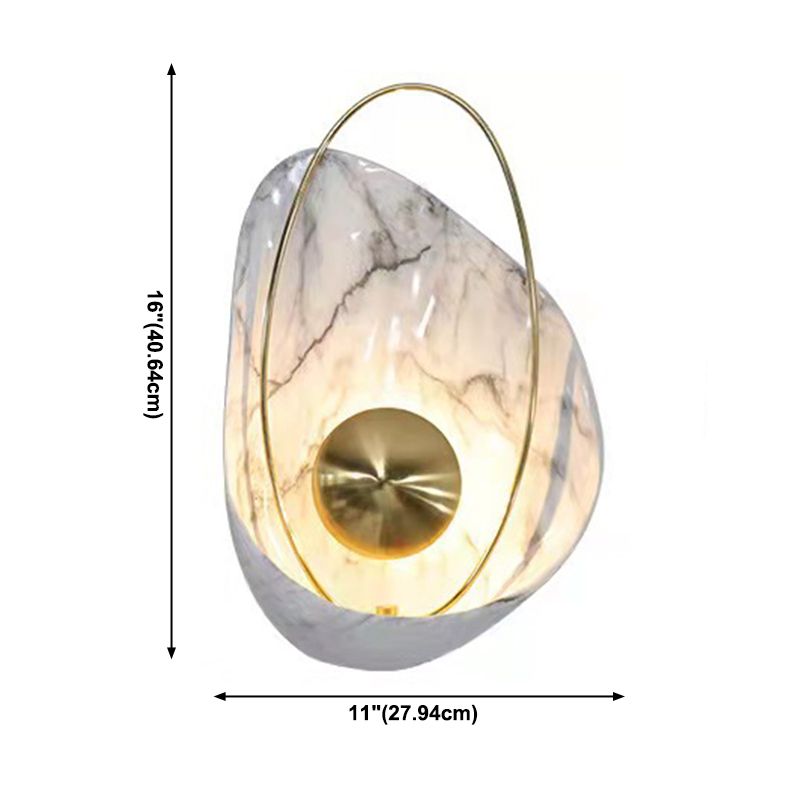 16" High Nordic Metal Wall Light Geometric LED Wall Sconce for Living Room
