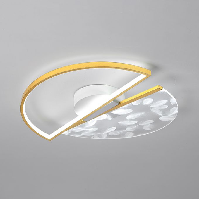 Plafonniers LED à encastrer de style géométrique pour chambre à coucher