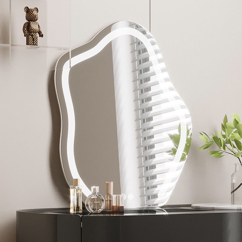 Wooden Make-up Vanity Black Makeup Vanity Desk Table with Drawer