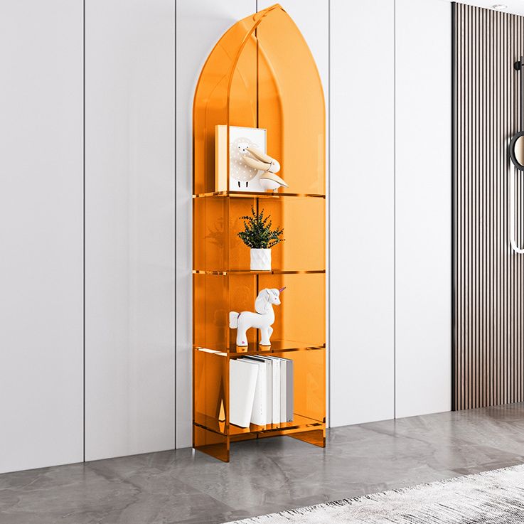 Glam Acrylic Bookshelf Standard Shelf Bookcase for Study Room 9.8" W