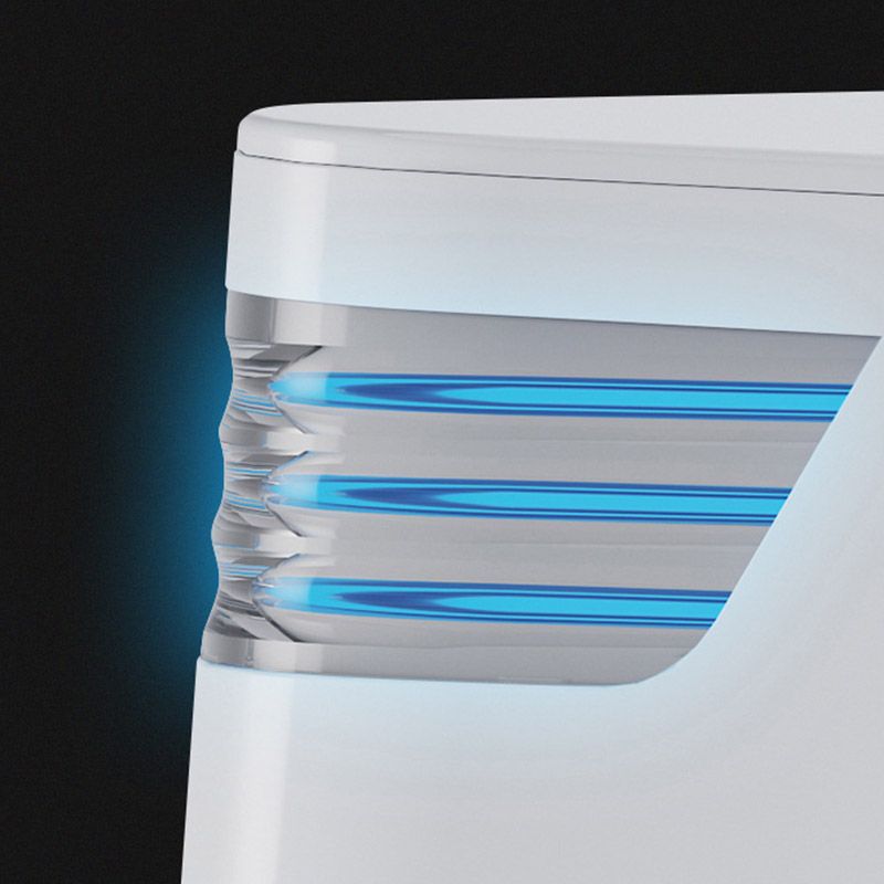 Modern Toilet Bowl Siphon Jet Skirted Toilet with Soft-Close Seat for Bathroom