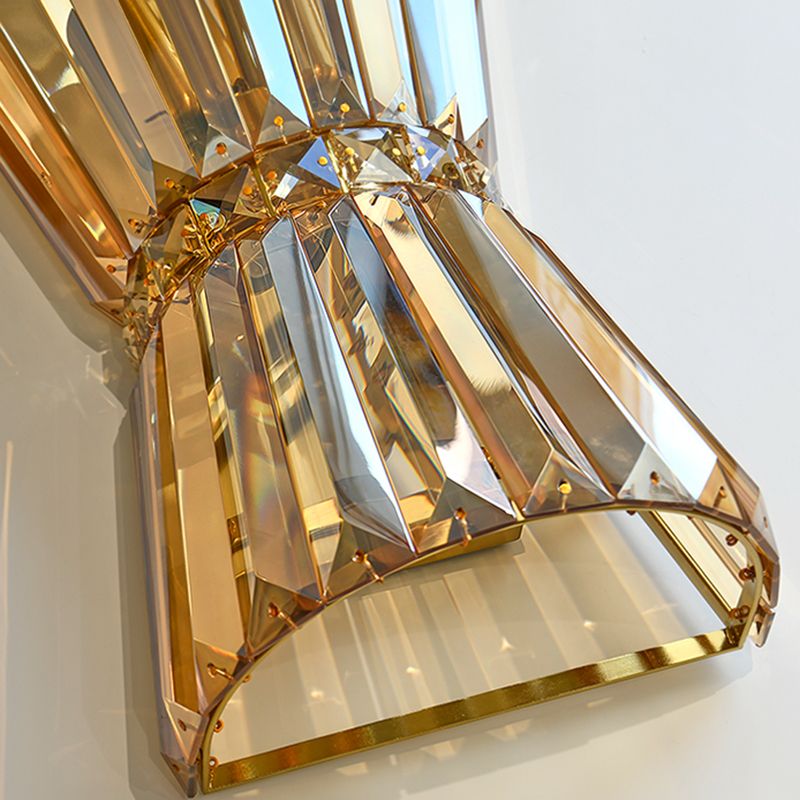 Geometric Shape Crystal Wall Light Modern 2 Lights Wall Light Sconce