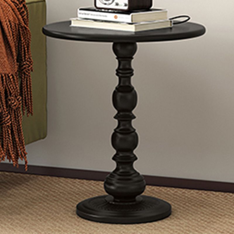 16" Wide Glam Corner Table Round Pedestal Metal Accent Side Table