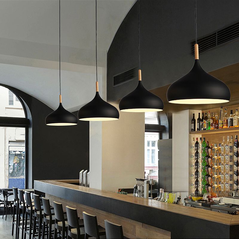 Geometric Shape Metal Hanging Light Modern Style 1 Light Hanging Light Mount Fixtures