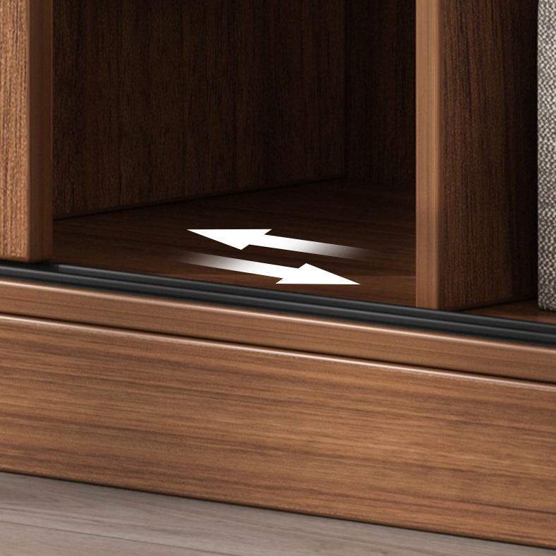 Contemporary Wood Frame Wardrobe Freestanding Wardrobe with 2 Soft Close Doors