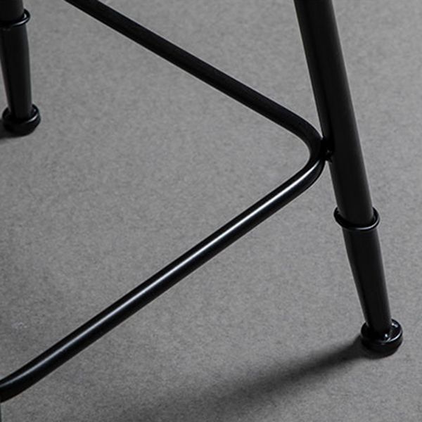 1/3 Pieces Industrial Iron Bar Table Set Round Bistro Set with Grey Faux Marble Top