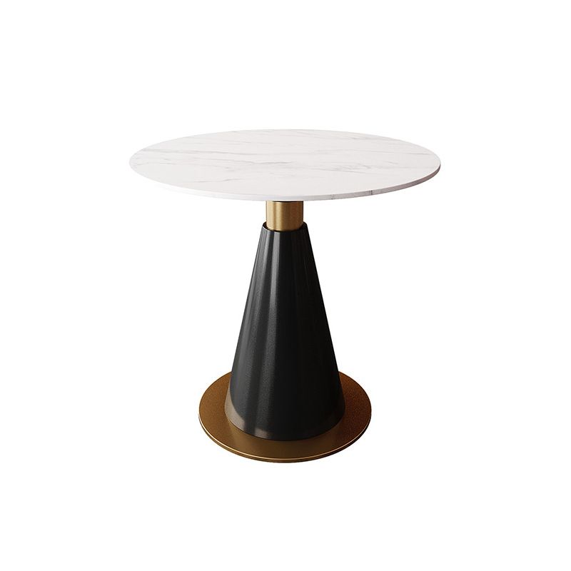 Traditional Luxury Round Indoor Table Sintered Stone Top Table for Kitchen