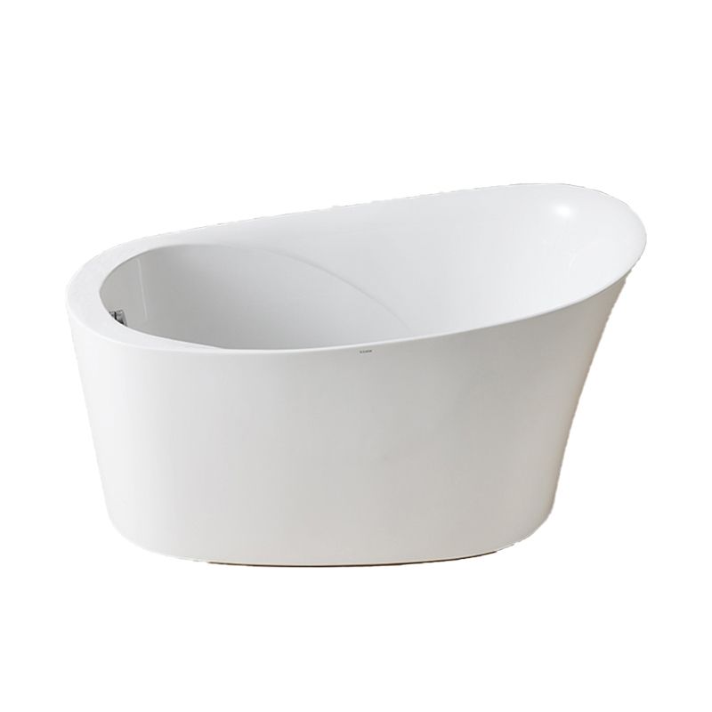 Back to Wall Bathtub Antique Finish Soaking Acrylic Bath Tub