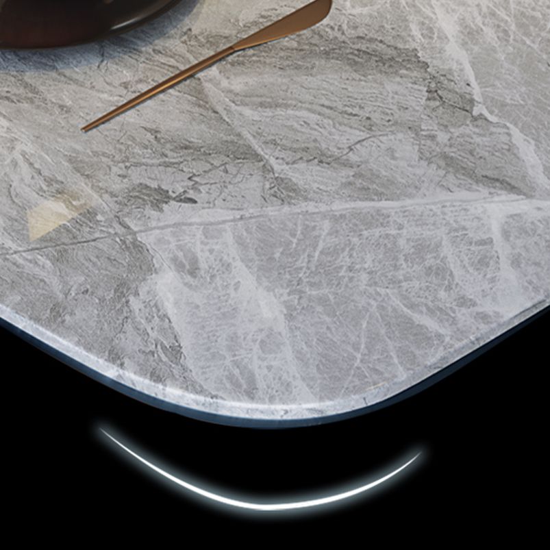 Modern 1/5/7 Pieces Dining Set Rectangle Sintered Stone Dining Table Set