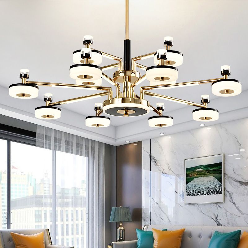 2 Bulbs Quantity Optional Modern Chandelier Pendant Light for Living Room Dining Room
