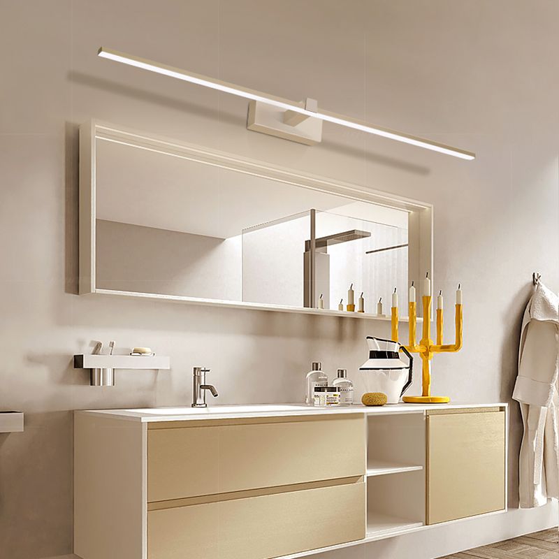 Noordse moderne spiegellicht Simple Long Strip Mirror Lamp Fixture voor badkamer