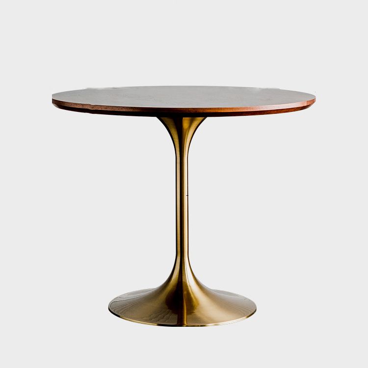Mesa de comedor de estilo moderno Mesa de comedor de madera redonda con base de tulipán para uso en el hogar
