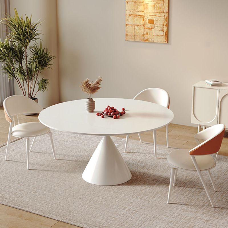 Contemporary Extendable Sintered Stone Top Dining Table with Chairs