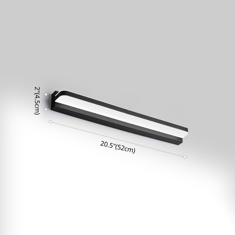 Idées d'éclairage de vanité linéaire lampe murale de style moderne en plusieurs vues pour salle de bain