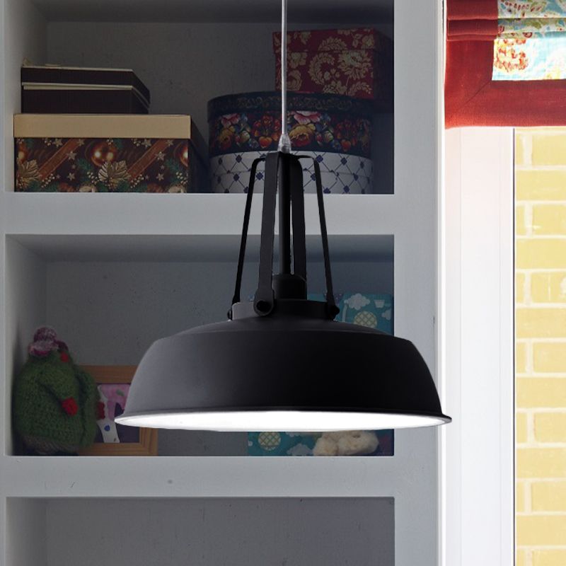 Schwarz/Blau -Scheunen Schatten hängende hängende helle nordische stilvolle Metallic 1 Leichte Wohnzimmer Deckenleuchte