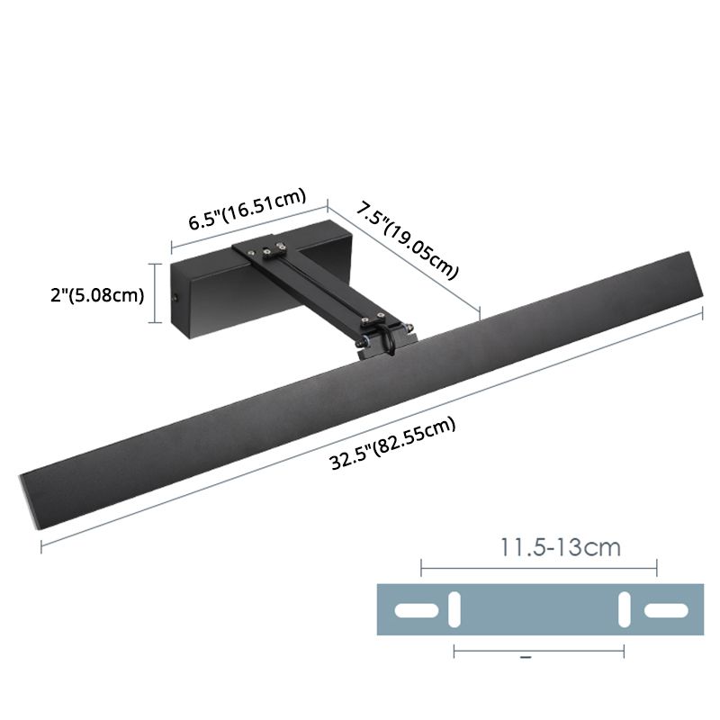 Modern Minimalist Style Ultra-thin Vanity Wall Light Fixtures Aluminum Wall Mounted Vanity Lights for Bathroom