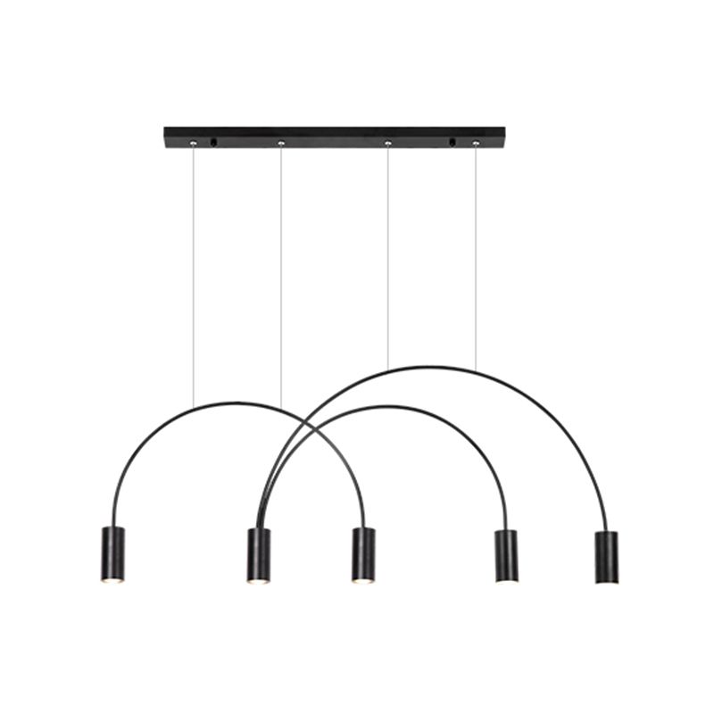 Aluminum 2 / 3 / 4 / 5 - Light Ceiling Light- Black / Gold Linear Kitchen Island Fixture