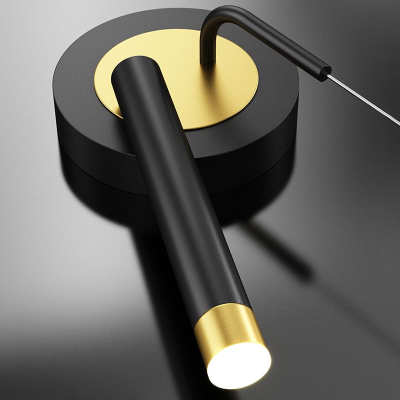 Modern Style Unique Shape Wall Sconce Metal 2 Light Wall Lighting for Bedroom