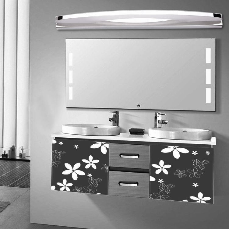 Vanité ovale Lumières murales modernes Simplicité Acrylique Vanité Grappés pour salle de bain