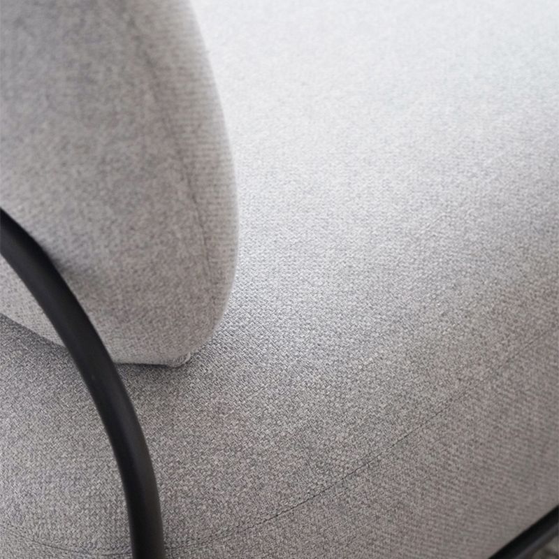 27.95" Wide Armless Linen Chair Basic Four Leg Chair for Living Room