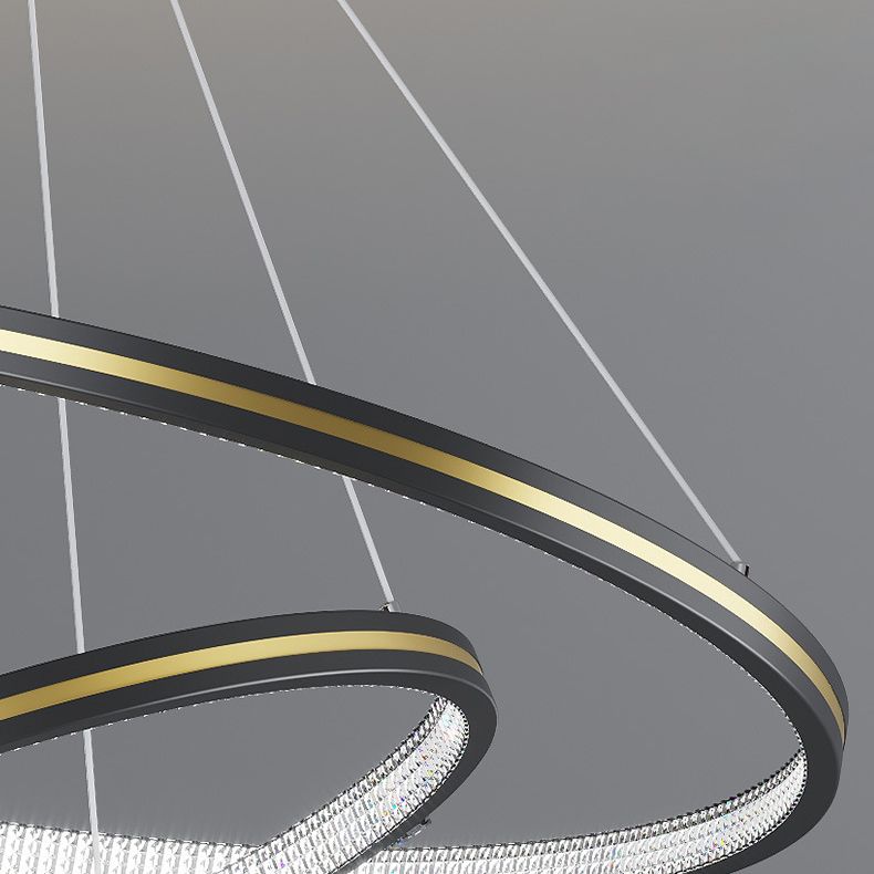 Simplicidad moderna Lámpara de araña orbicular acrílico Luces colgantes para colgantes para restaurante