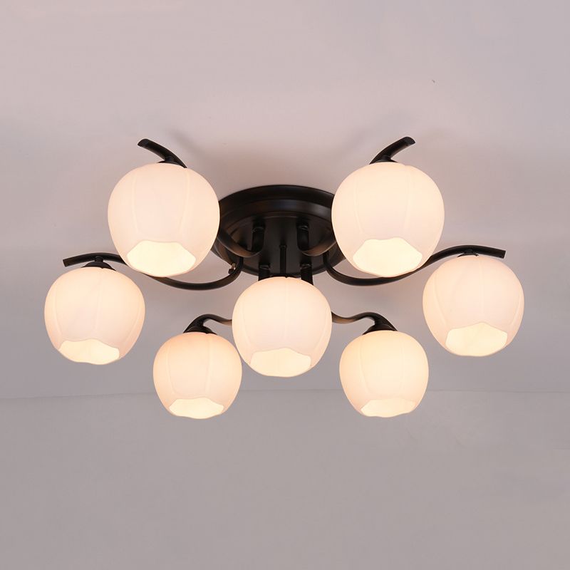 Sputnik Semi Flush Mount Minimalist Glass Semi Flush Light Fixtures