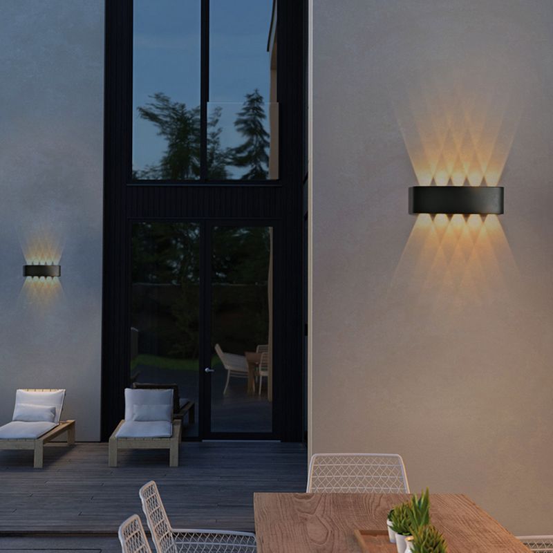 Contemporary Style Rectangle Wall Lights Metal Wall Mount Lights