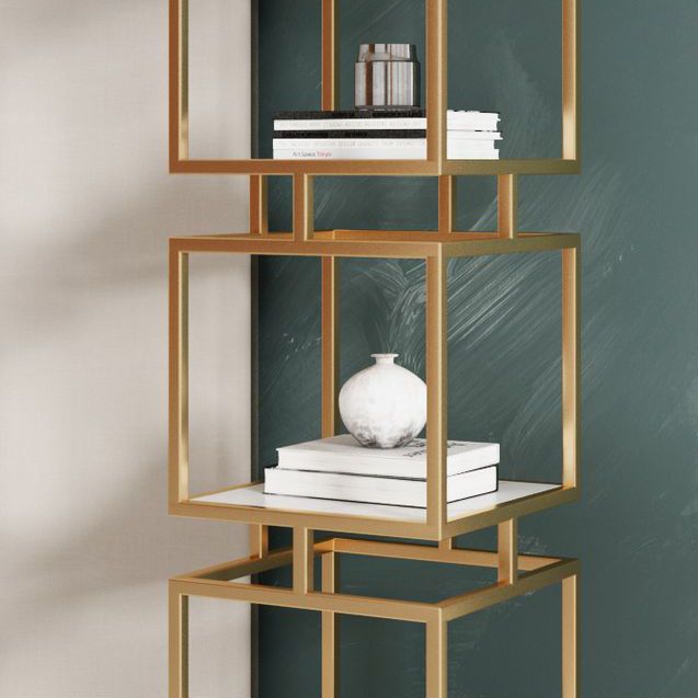 11.81"W Bookshelf Contemporary Style Open Back Bookcase for Home Office