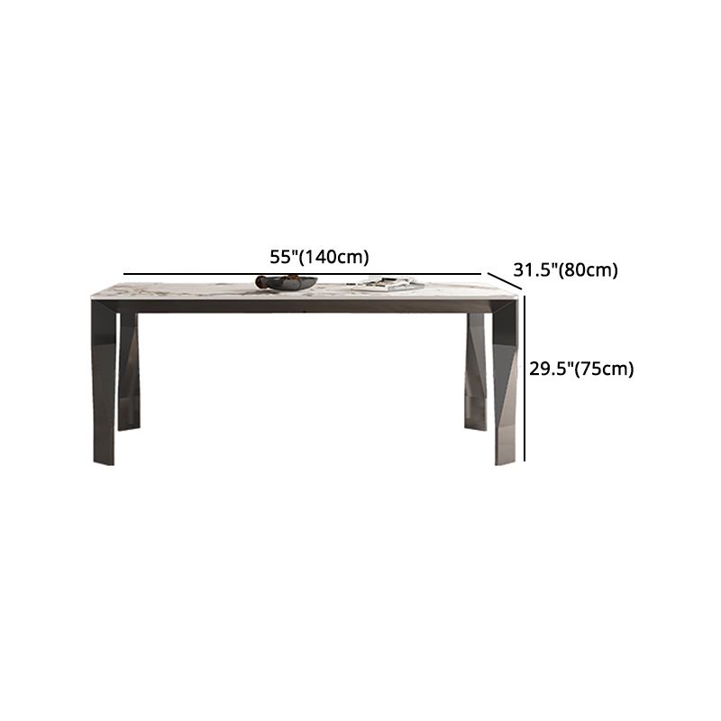 1/4/5/7 Pieces Sintered Stone Dining Table Set Dining Table and Dining Chairs