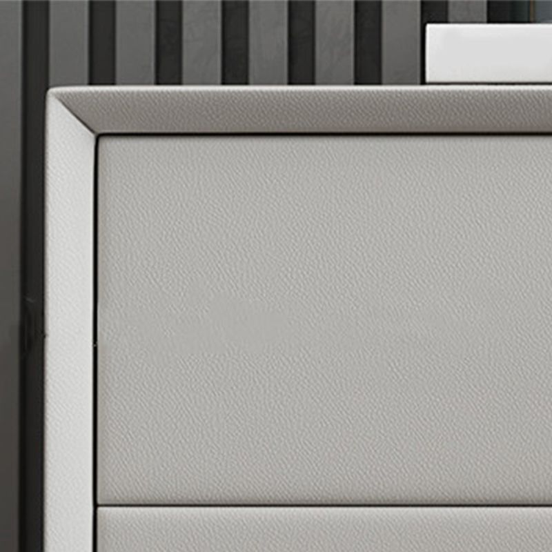 2 Drawer Solid Wood Modern Night Table Drawer Storage Bed Nightstand