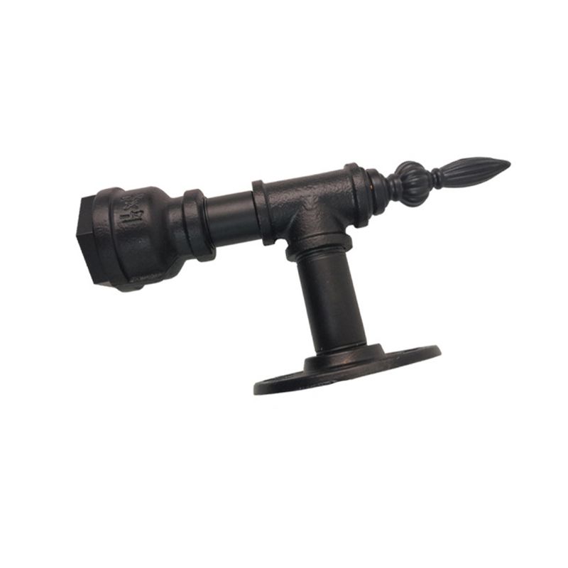 Metallic Matt Black Wall Lighting Rohr Design 1 Leichte Vintage -Wandleuchte für Schlafzimmer