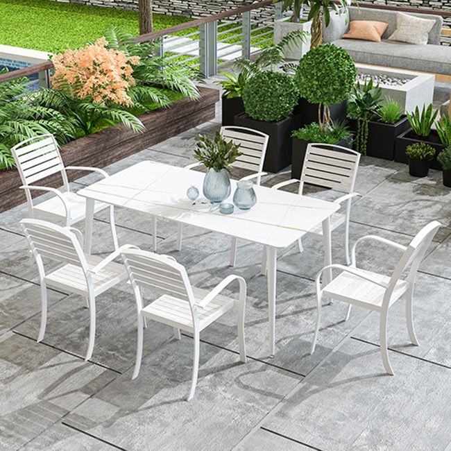 Sintered Stone Dining Set 1/5/7 Piece Modern Dining Table Set for Outdoor