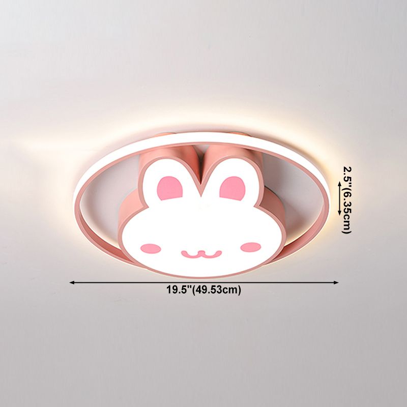Plafonnier LED en forme de lapin, design moderne et Simple, luminaire décoratif d'intérieur, idéal pour un salon