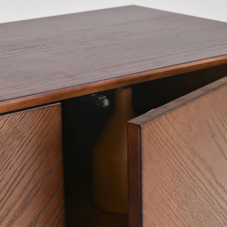 Solid Wood Sideboard Cabinet Storage 35.4-inch High Buffet Server