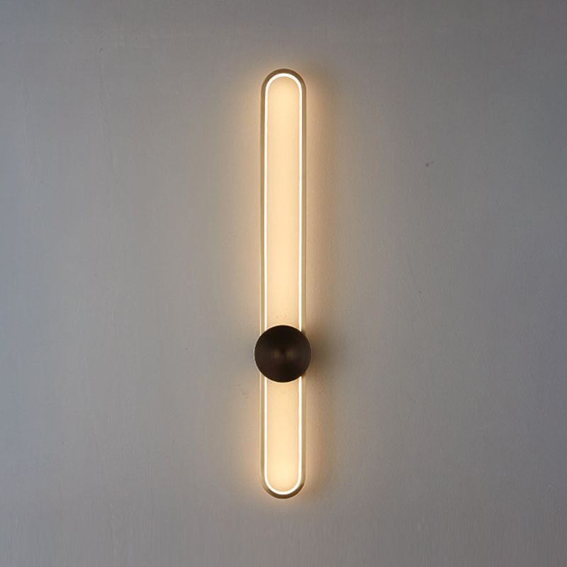 Living Room Wall Light Modern Oval Shape LED Simple Wall Mount Lighting