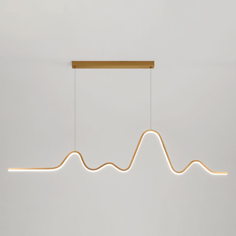 Modern Ceiling Pendant Light Metal LED Island Pendant Light for Dining Room