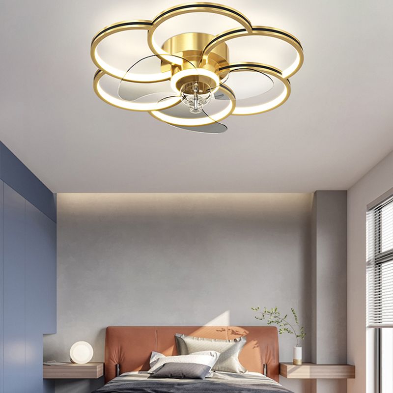 Luci ventilatori a soffitto geometrico in metallo MODERNO MODERNA LUCIFICA