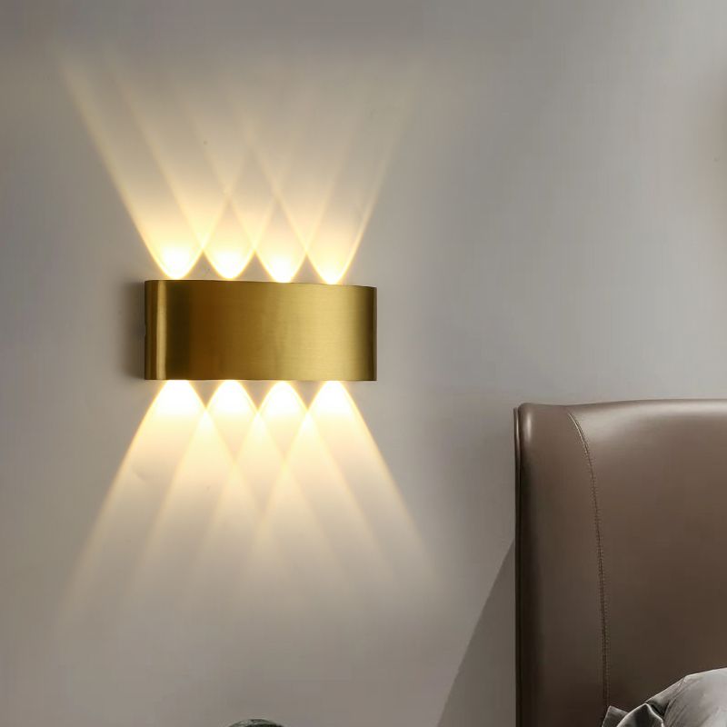 Modern Style Aluminum Wall Light Geometric LED Wall Sconce for Bedroom