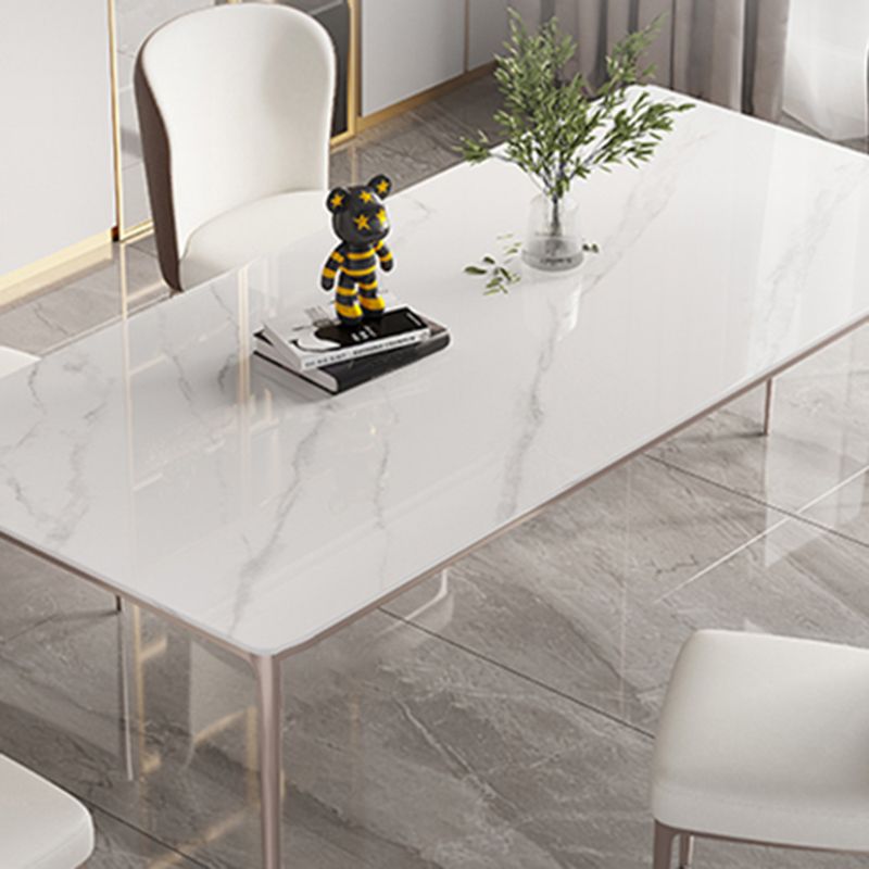 Home Glam Style Dining Table Rectangle Acrylic Base Dining Table