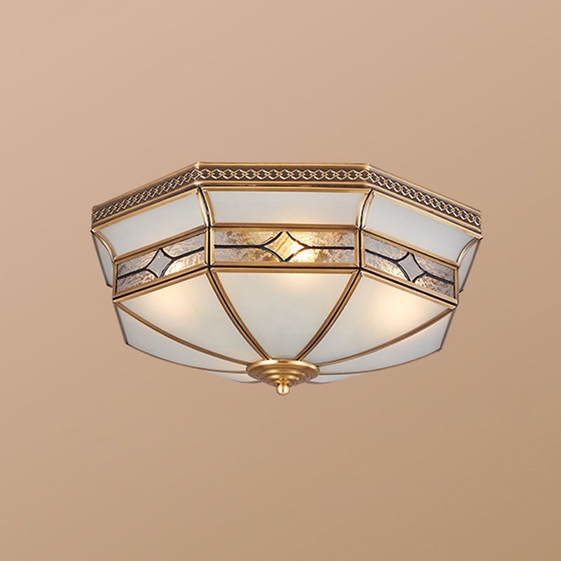 Metal Geometric Flush Mount Lamp Contemporary Style Multi Lights Flush Ceiling Lights